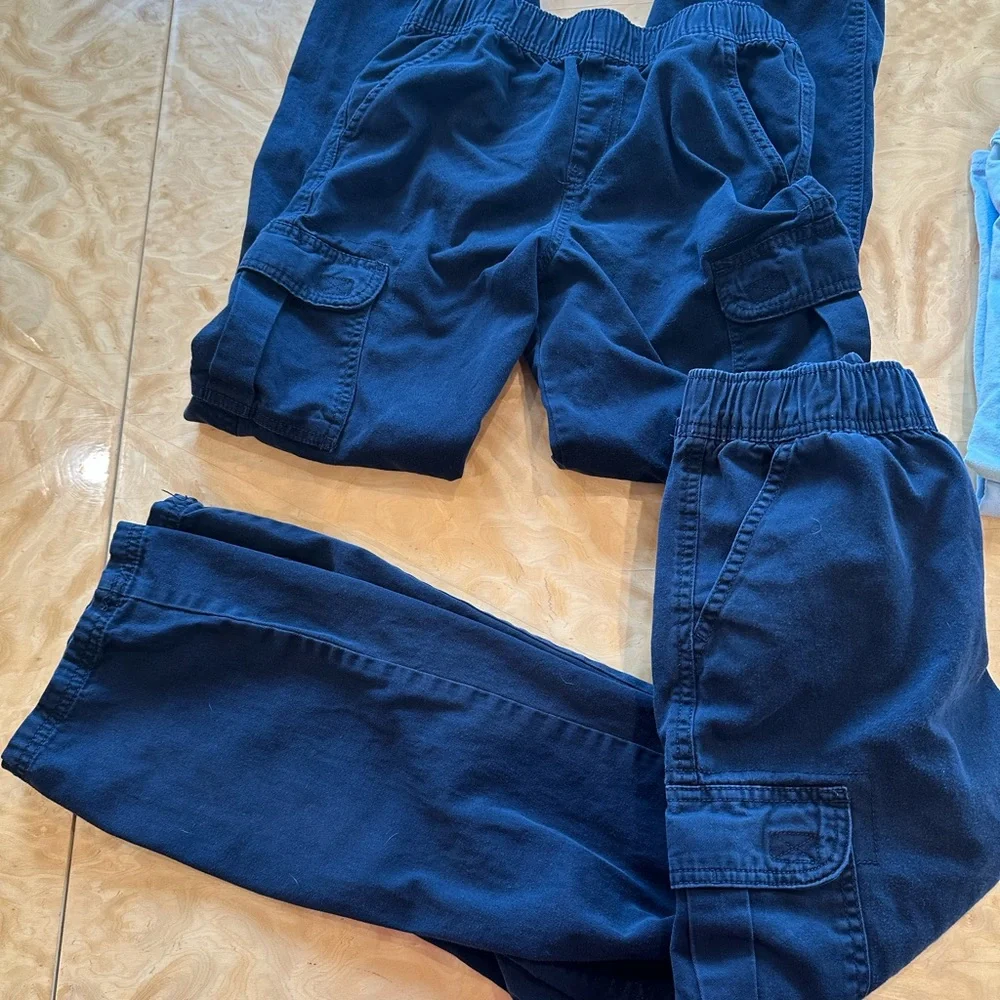 POLO SHORT SLEEVE 5 Shirt BUNDLE 2 CARGO PANTS SIZE (12) TOPS SIZE (10/12)